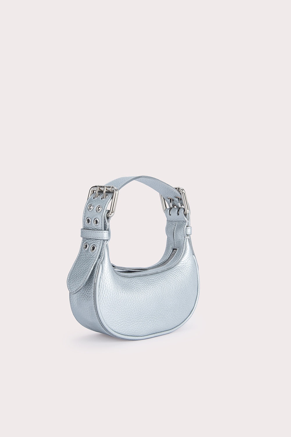 Mini Soho Silver Flat Grain Leather - 2