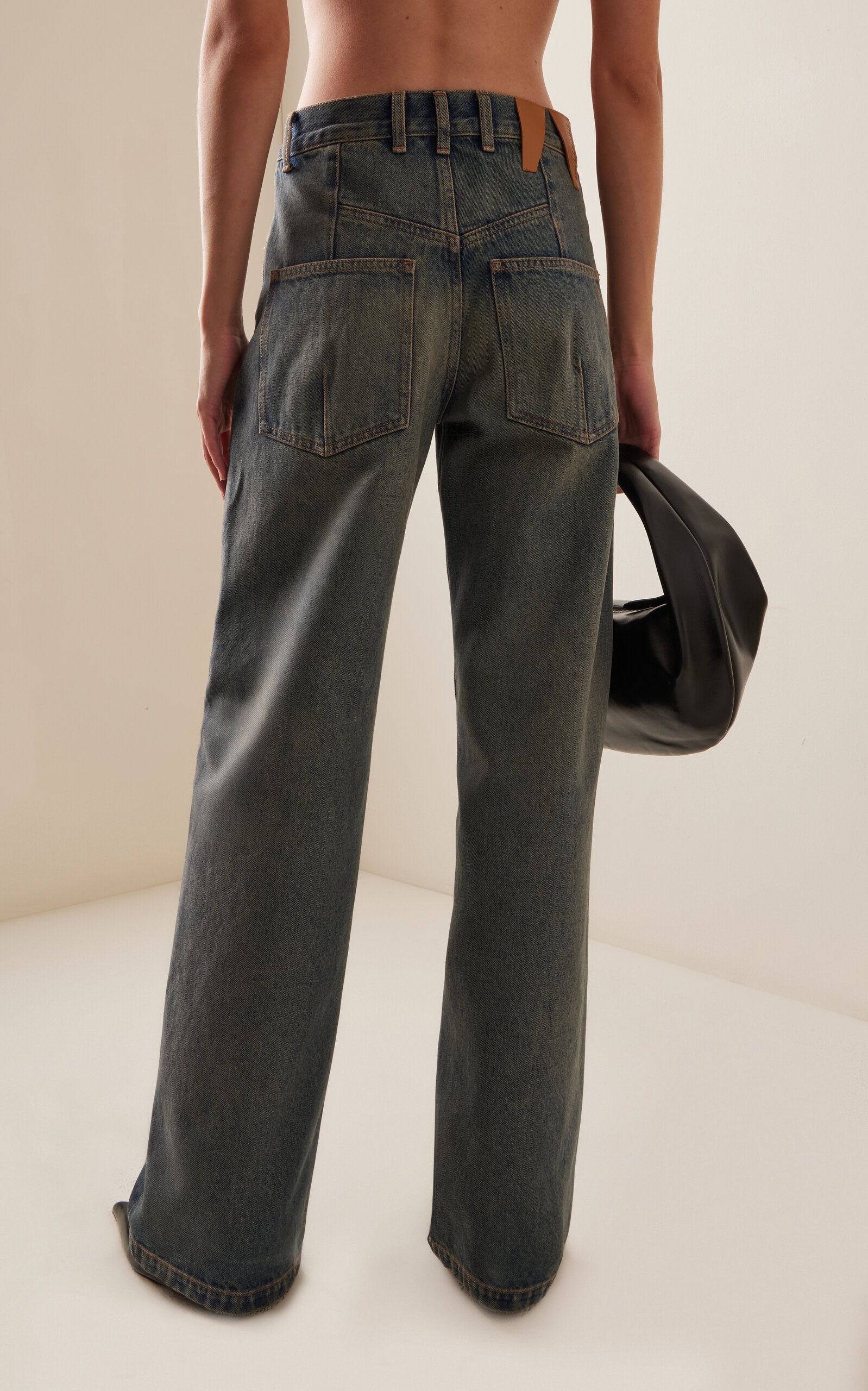Lu Rigid High-Rise Straight-Leg Jeans medium wash - 4