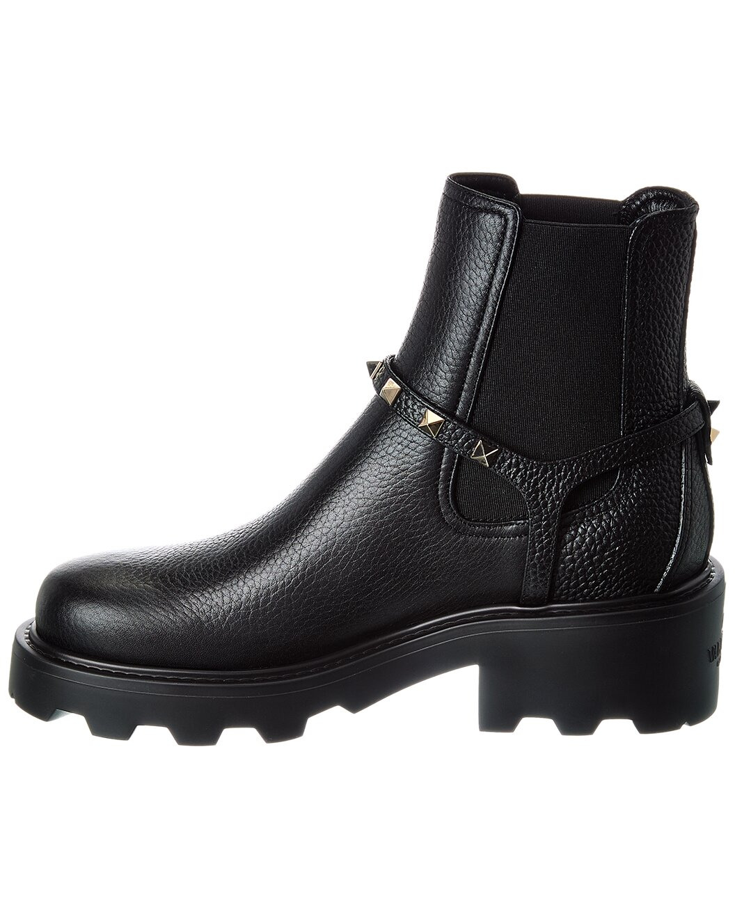 Valentino Rockstud Grainy Leather Boot - 2