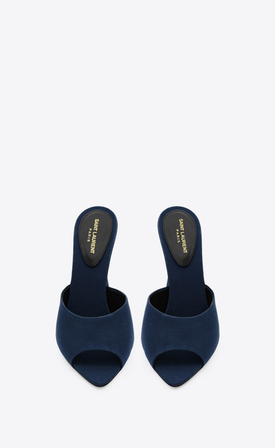 SAINT LAURENT suite mules in crepe de chine outlook