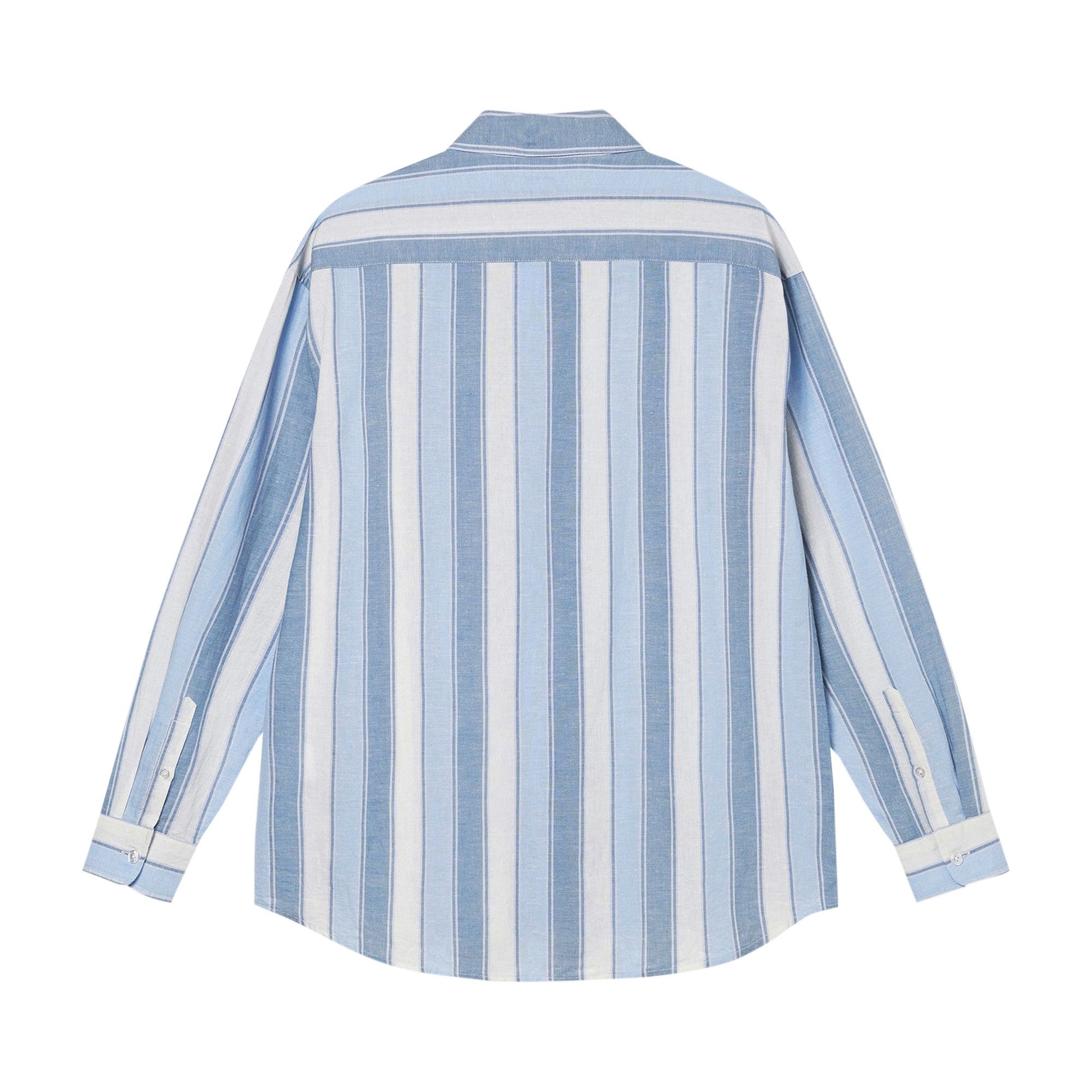 Stussy Wide Striped Shirt 'Blue Stripe' - 2
