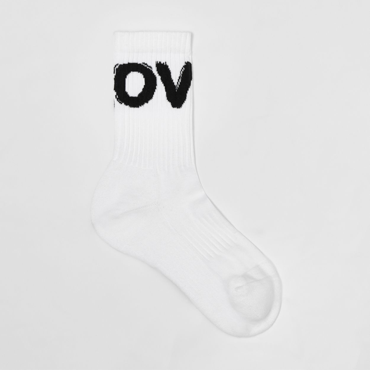 Love Intarsia Technical Stretch Cotton Socks - 1