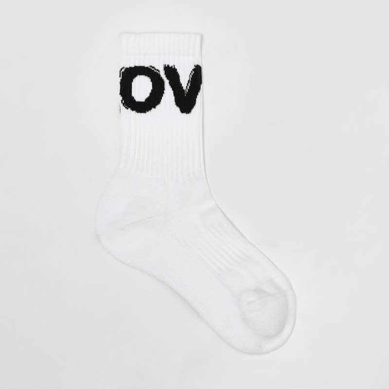 Love Intarsia Technical Stretch Cotton Socks 1