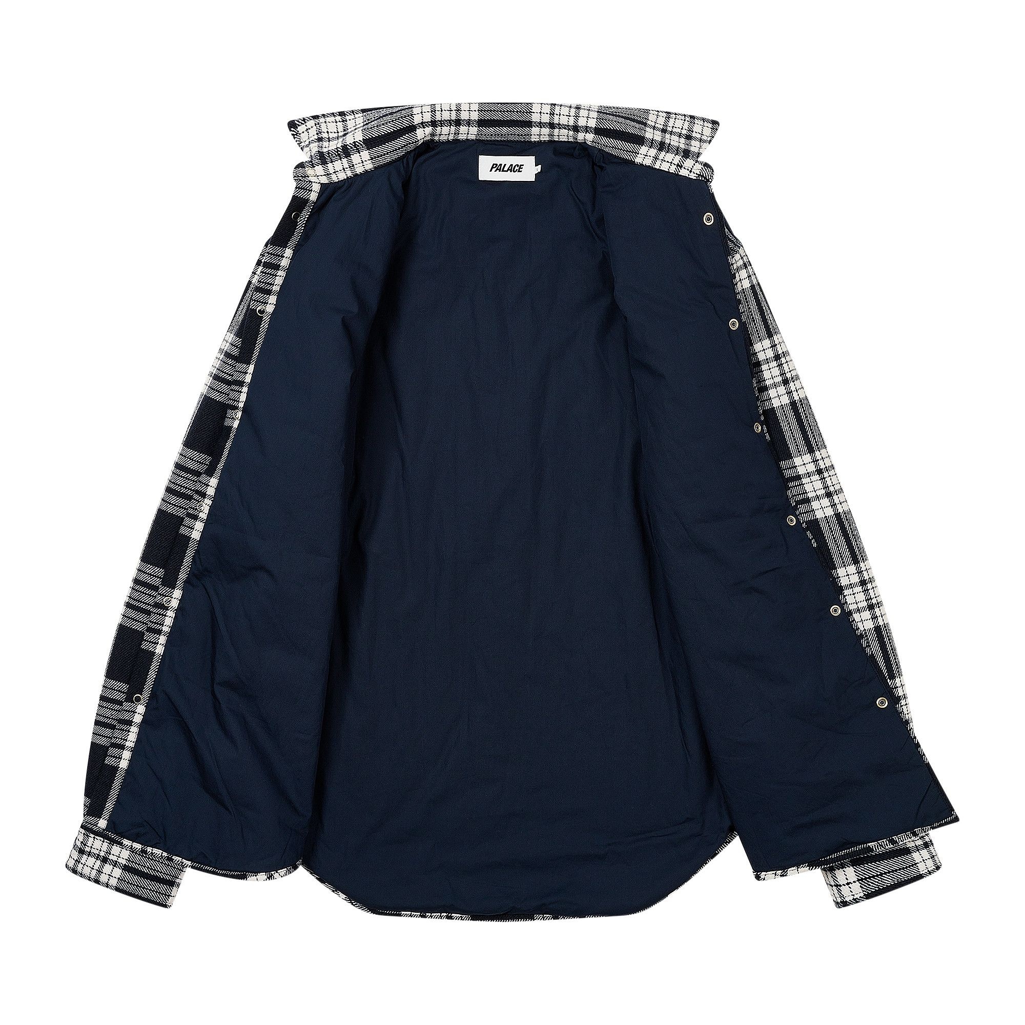 Palace Check Insulated Shirt 'Navy' - 2