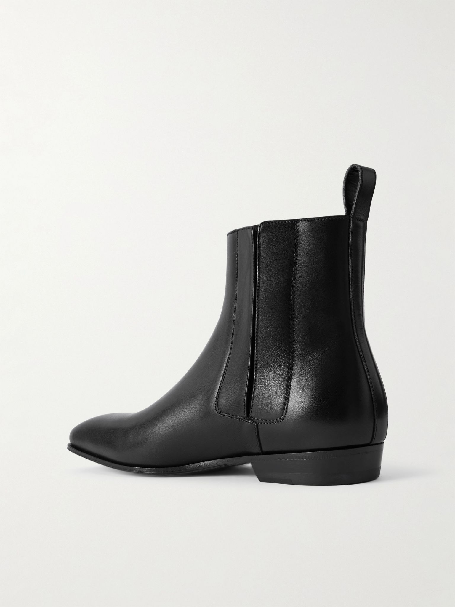 Bruton 166 Leather Chelsea Boots Black - 4