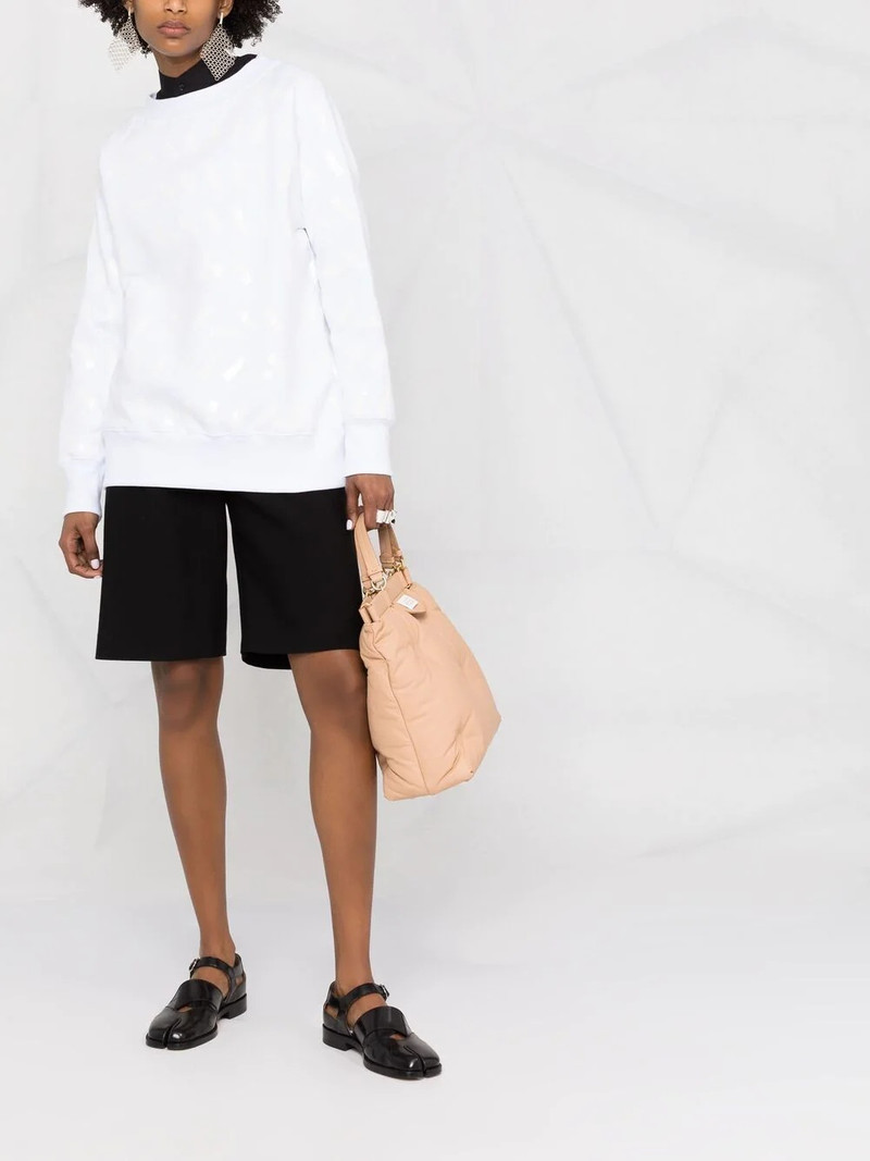 Maison Margiela tape print sweatshirt outlook