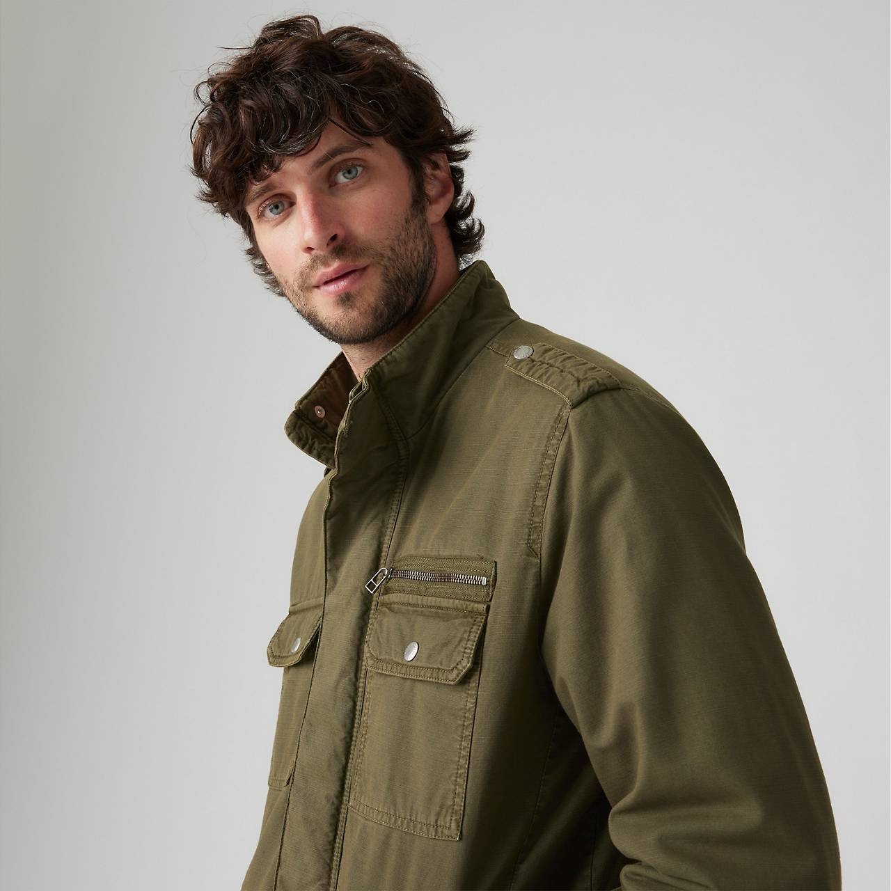 arv® — MILITARY JACKET WITH BIG CARGO POCKETS AND ADJUSTABLE