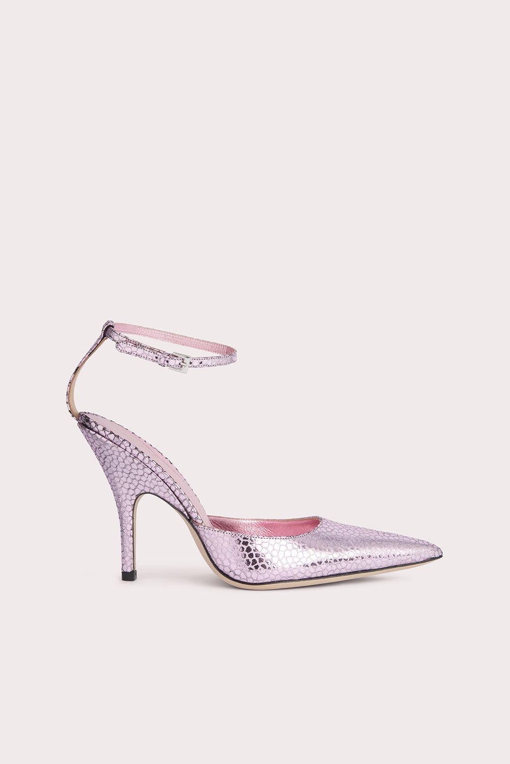 Eliza Pale Pink Flagstone Leather - 1