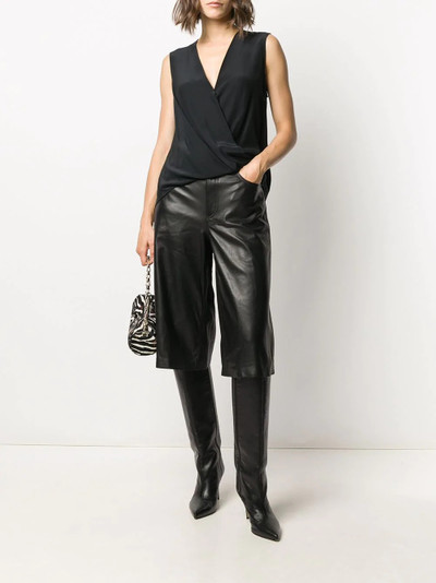 rag & bone leather culotte shorts outlook