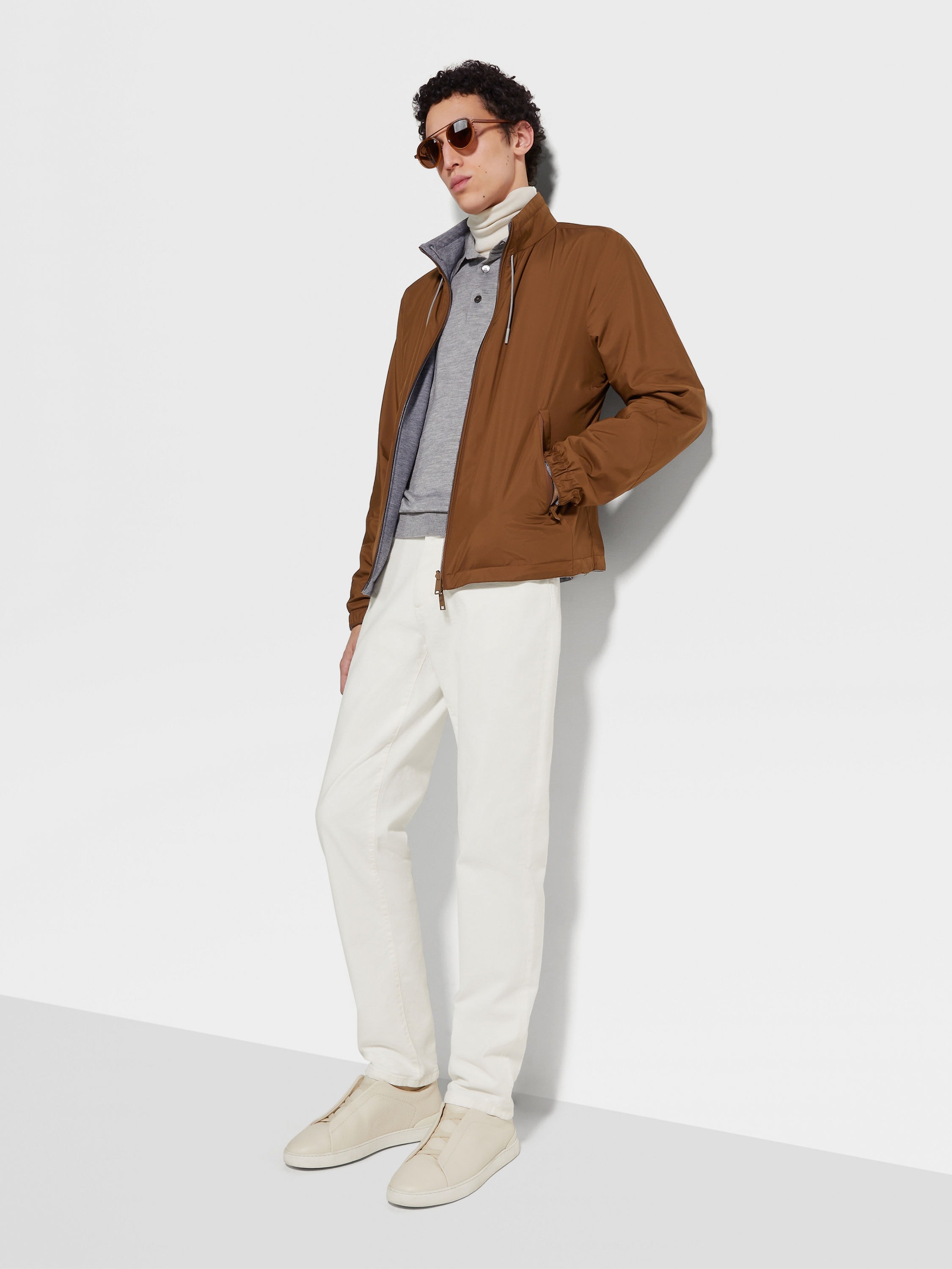 ZEGNA TECHNICAL FABRIC REVERSIBLE BREZZA BLOUSON | REVERSIBLE