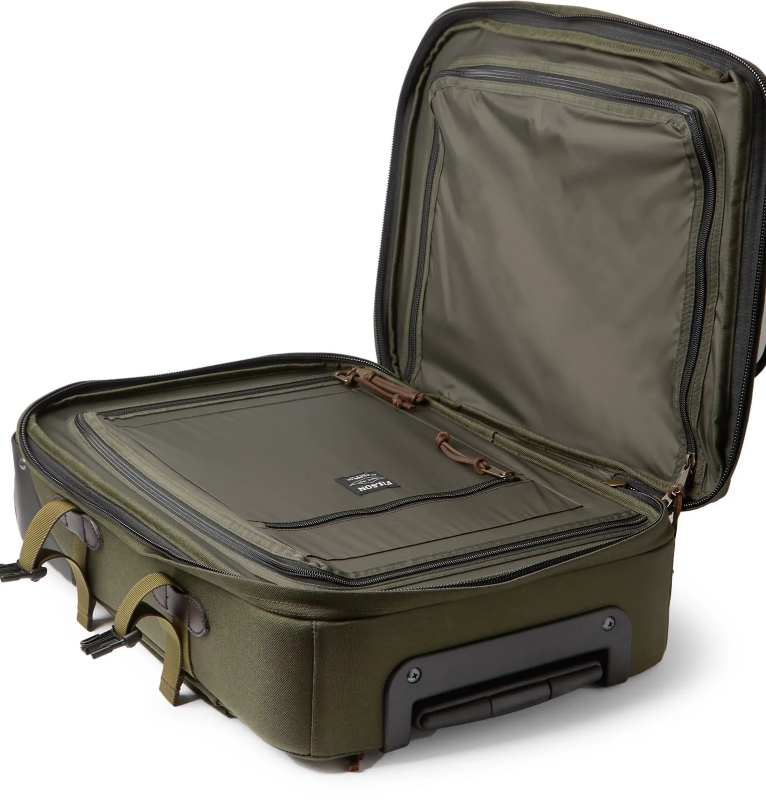 Dryden 56cm Leather-Trimmed CORDURA Carry-On Suitcase - 3