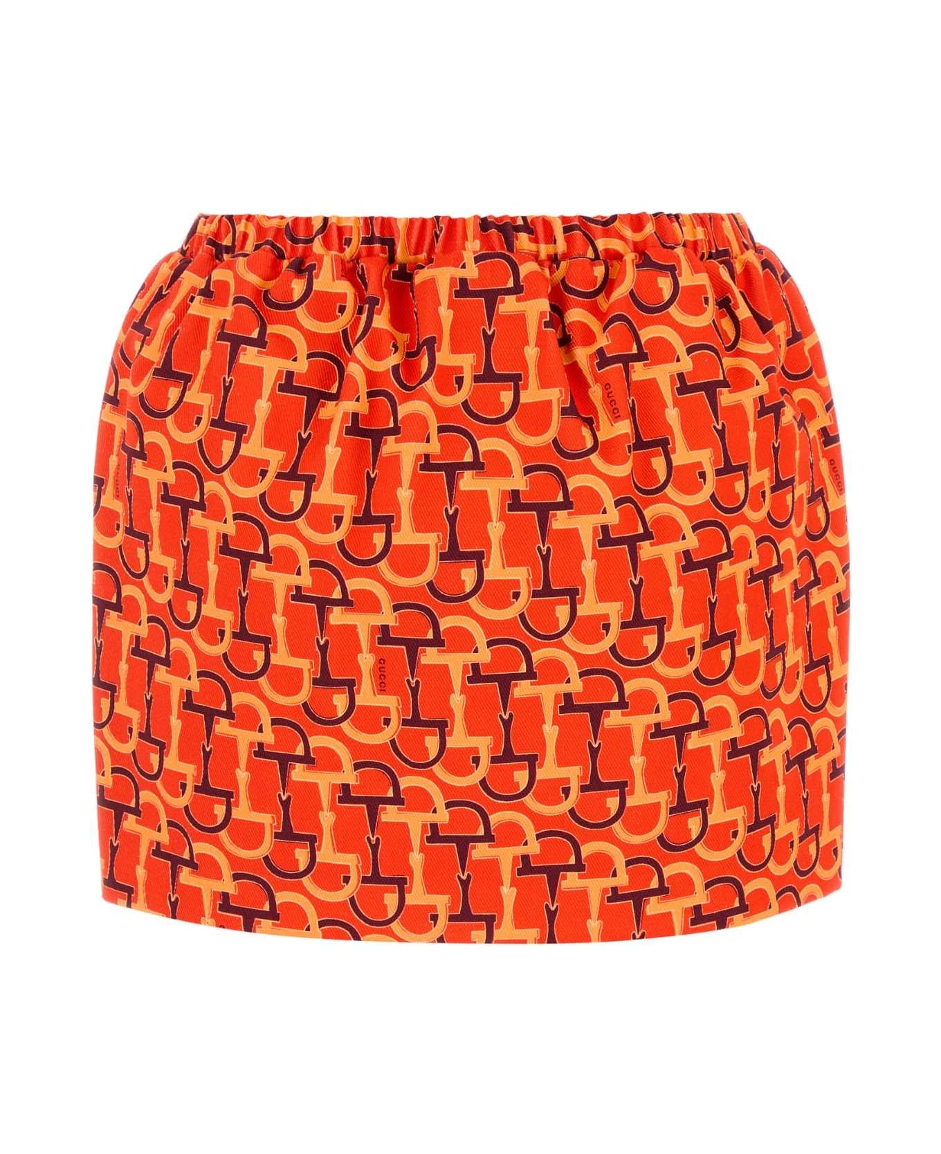 Printed Cotton Mini Skirt - 2