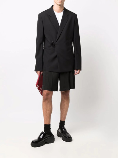 Givenchy concealed wool blazer outlook