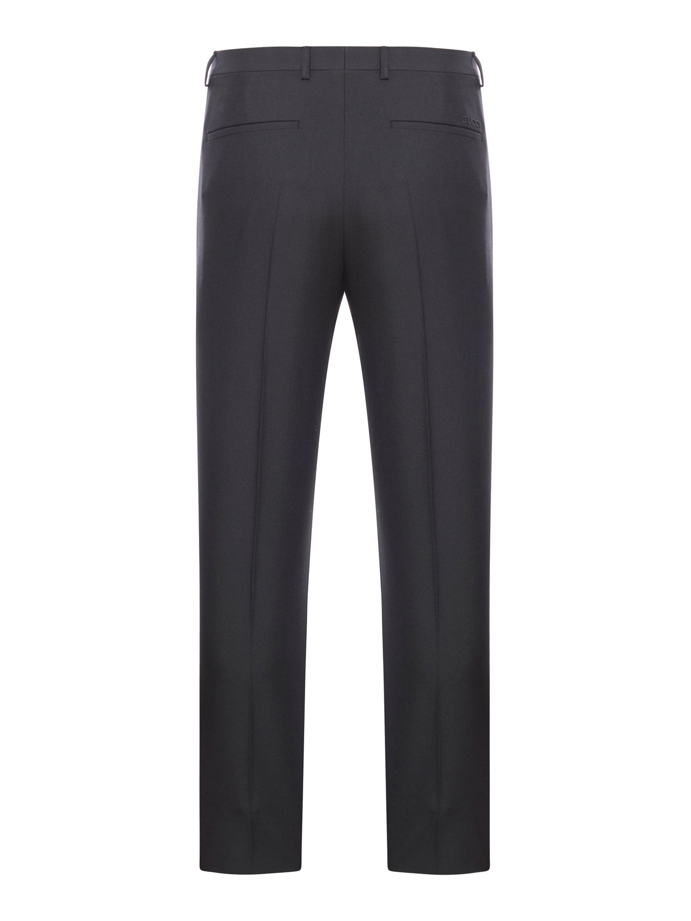 WOOL MIXED TWILL PANTS - 2