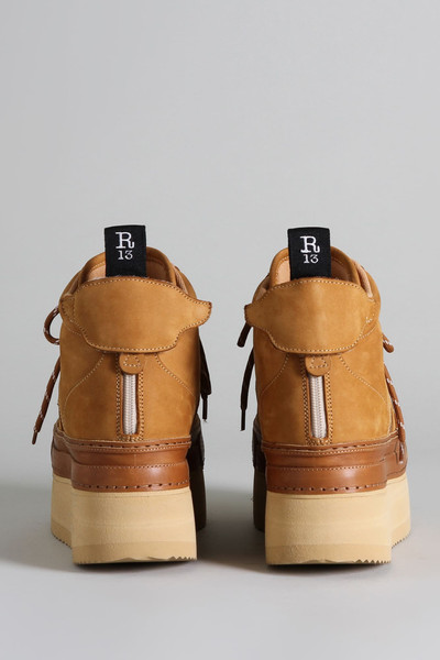 R13 RIOT LEATHER HIGH TOP - TAN NUBUCK outlook