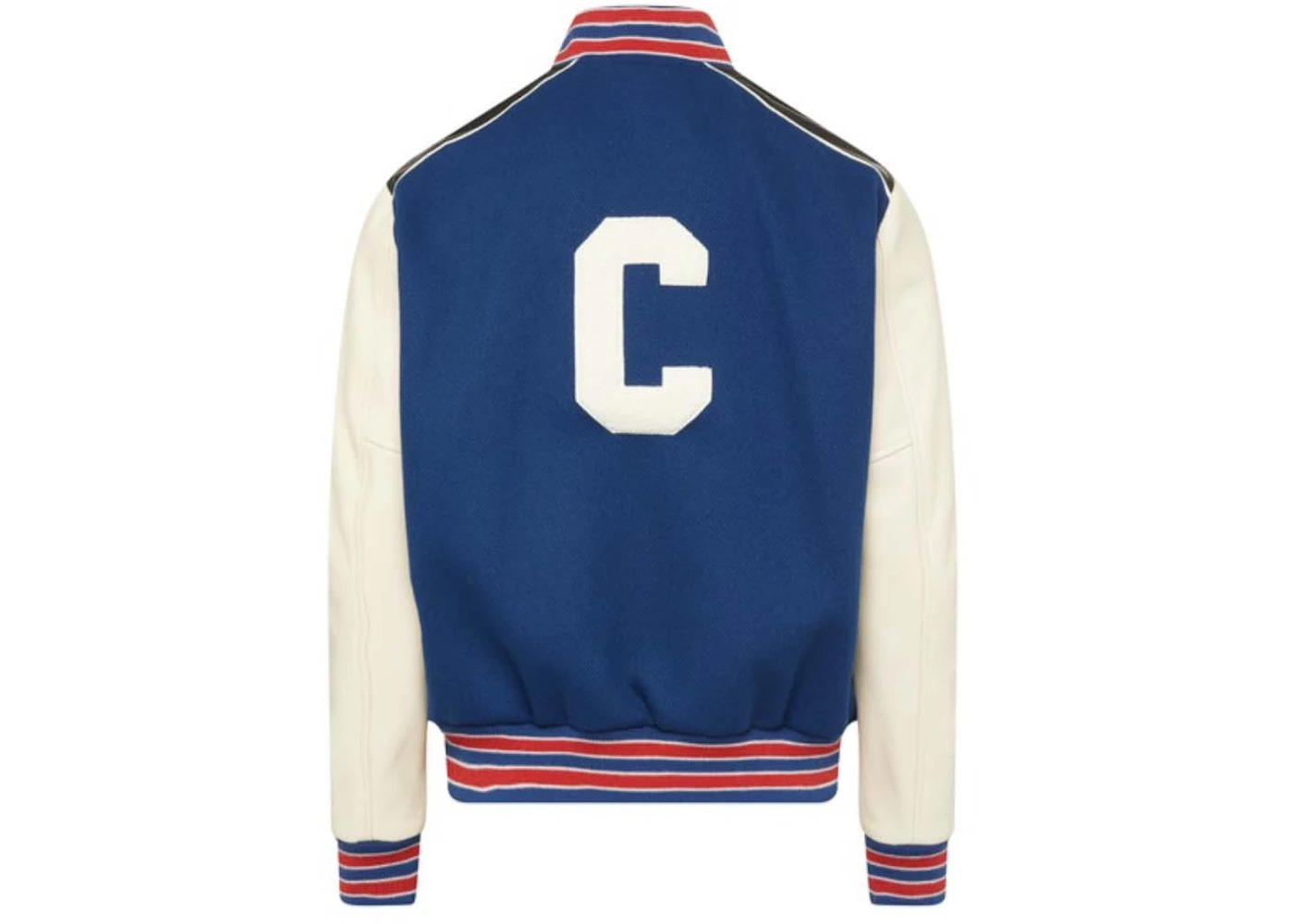 Celine Oversized Wool Varsity Jacket Cobalt - 2