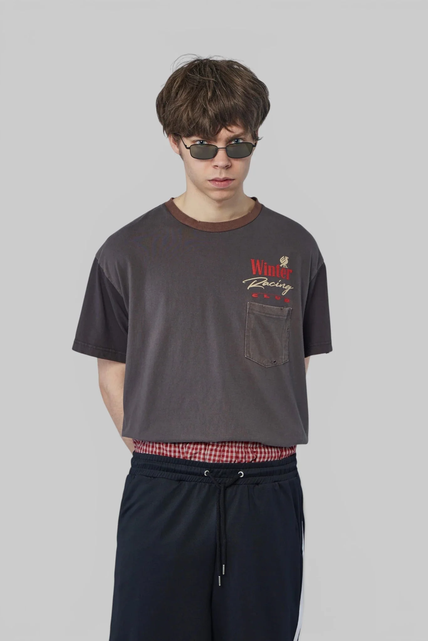 Panelled Pocket T-shirt - 1