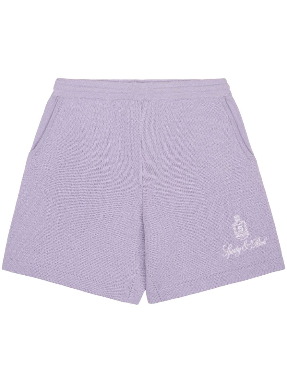 Vendome logo-embroidered cashmere shorts - 1
