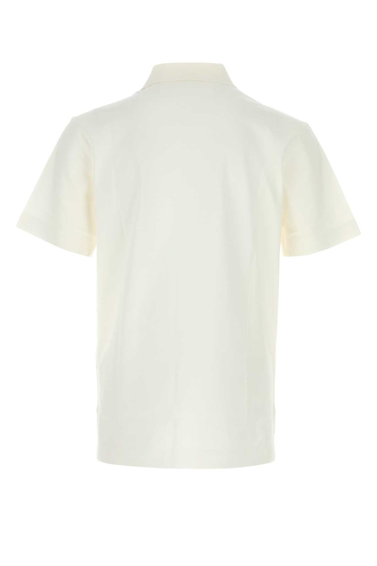 Givenchy Men White Piquet Polo Shirt - 2
