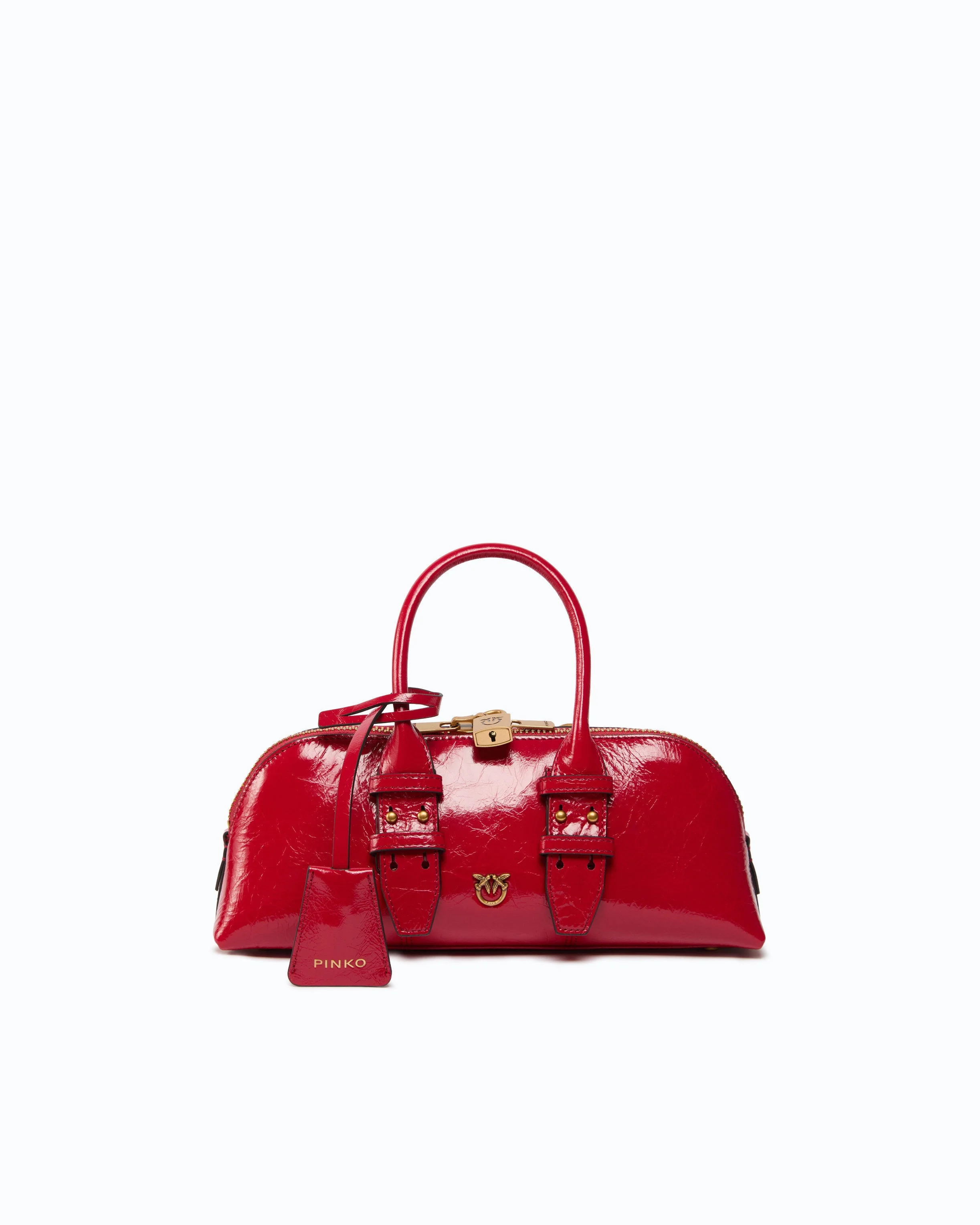 ESCAPE BAG HORIZONTAL SMALL HANDBAG IN NEW SHINY LEATHER - 1