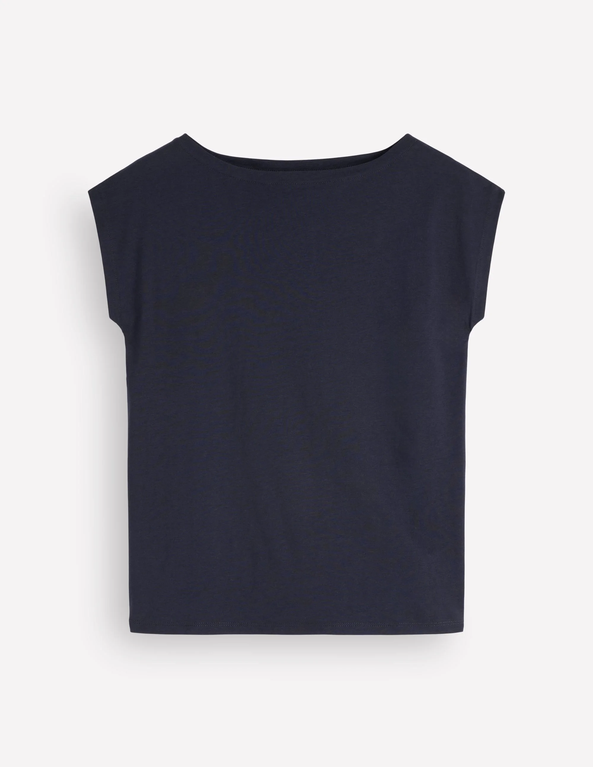 Supersoft Slash Neck T-Shirt-French Navy (19-3921 TCX) - 1