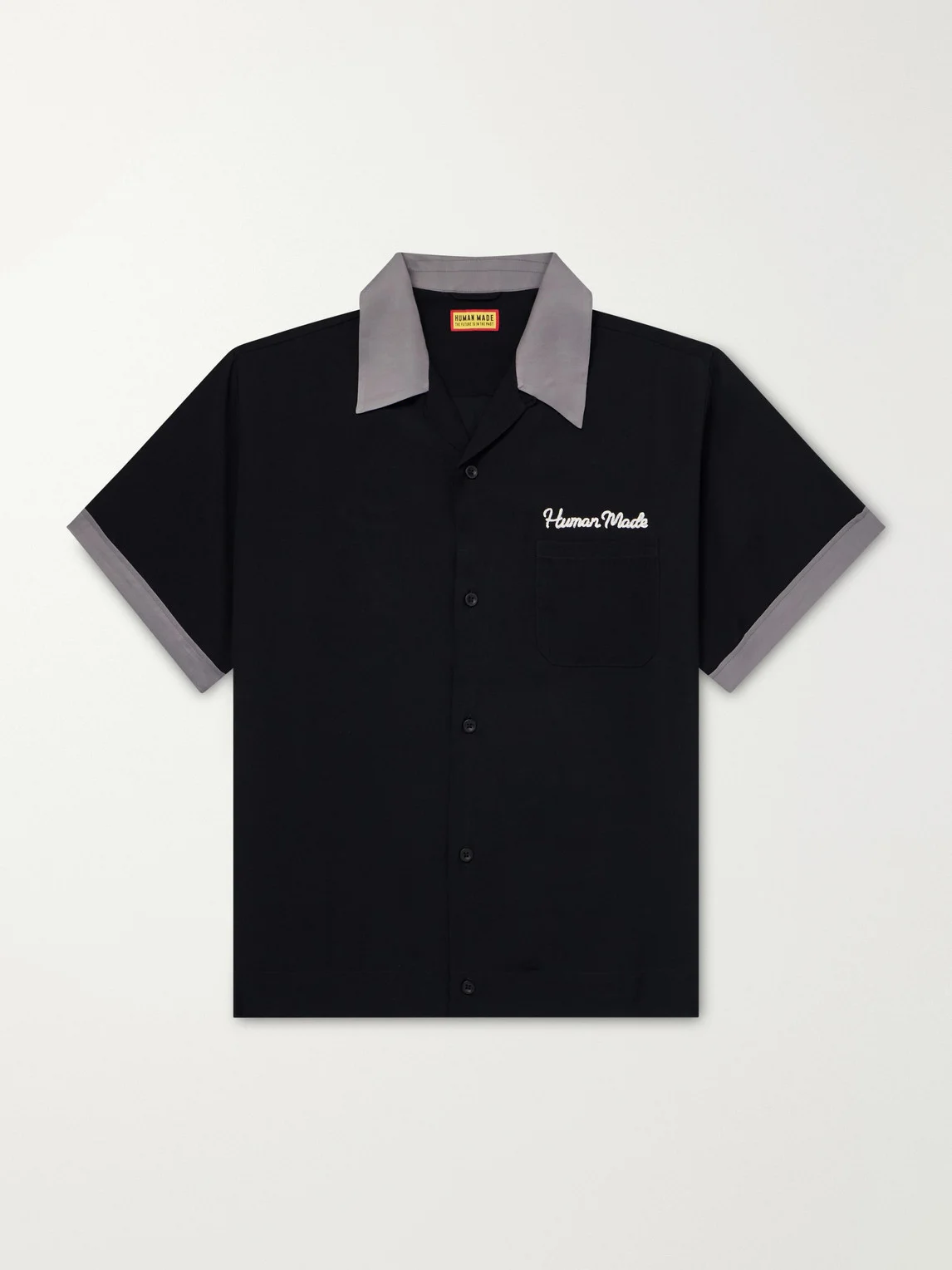 Logo-Embroidered Poplin Shirt - 1
