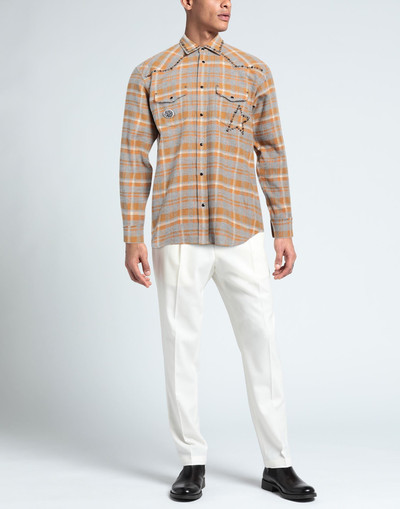 Golden Goose Light grey Men's Checked Shirt outlook