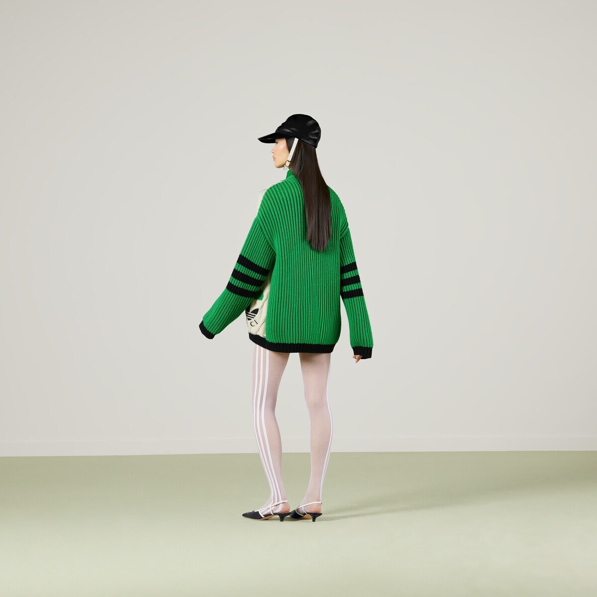 adidas x Gucci pleated cotton shirt - 3