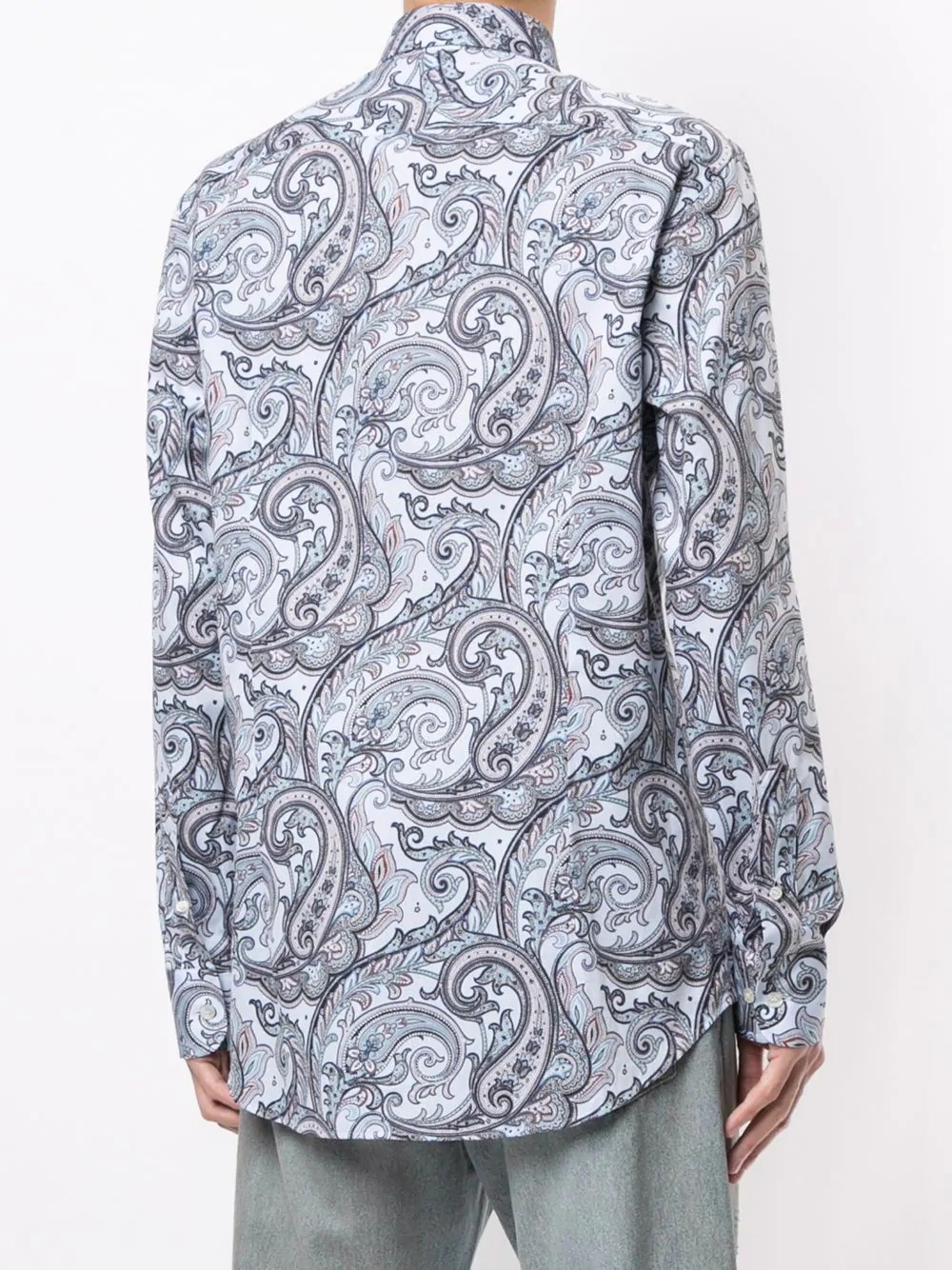 paisley-print cotton shirt - 4