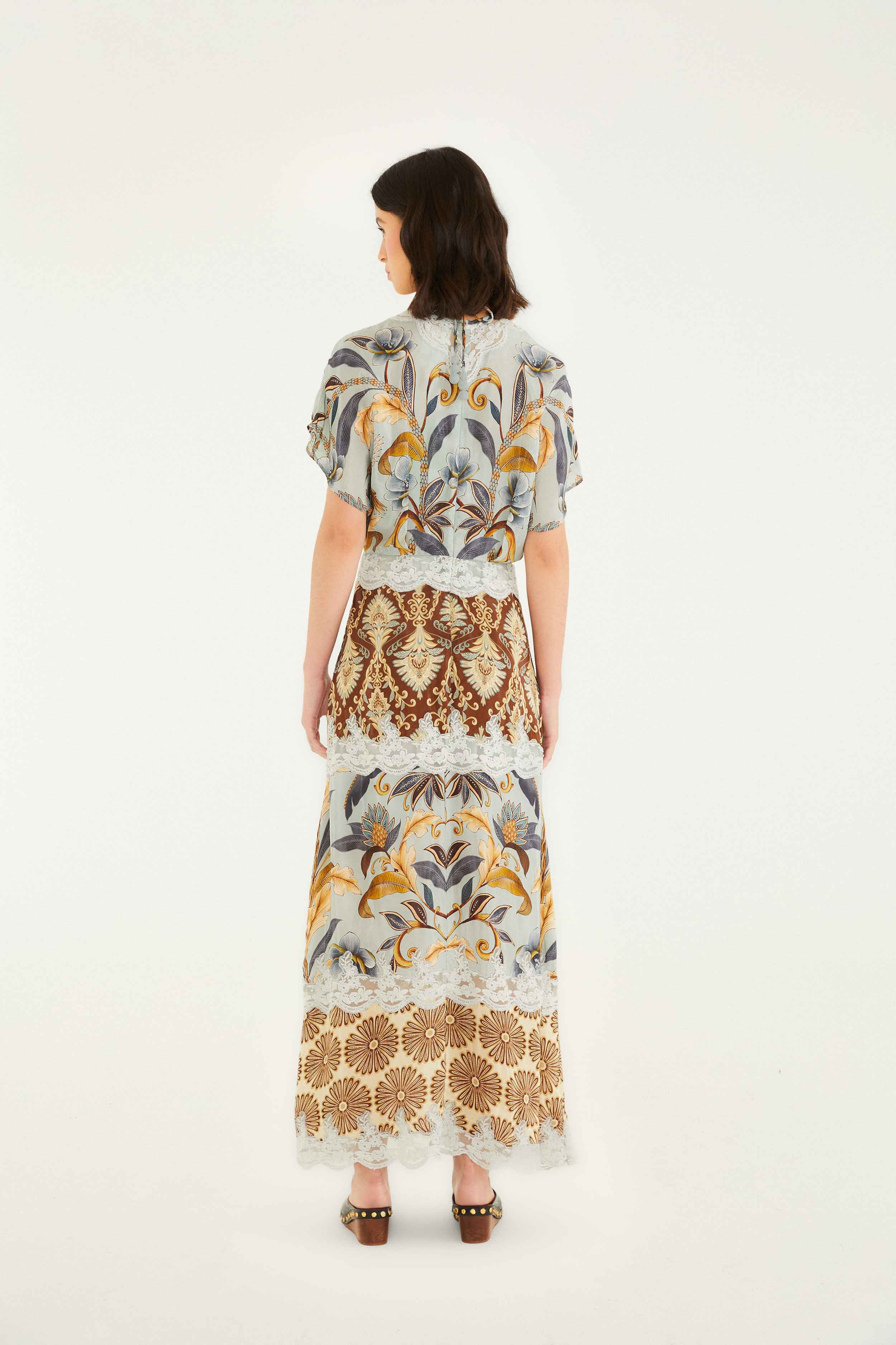 Mixed Snake Garden Maxi Dress - 4