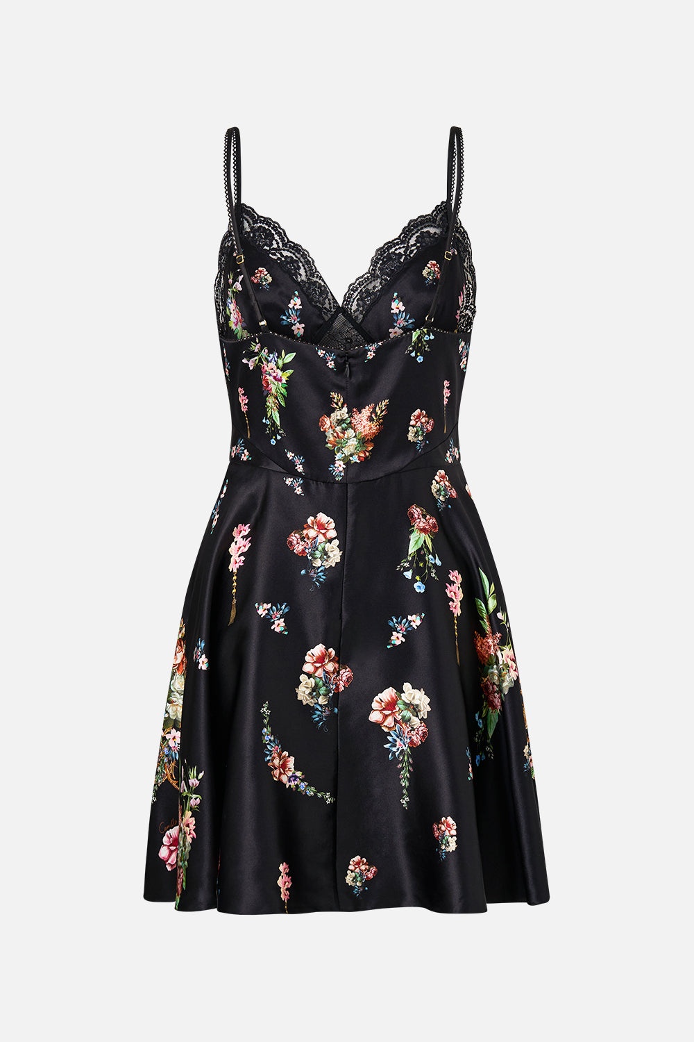 SPLICED LACE MINI DRESS - 7