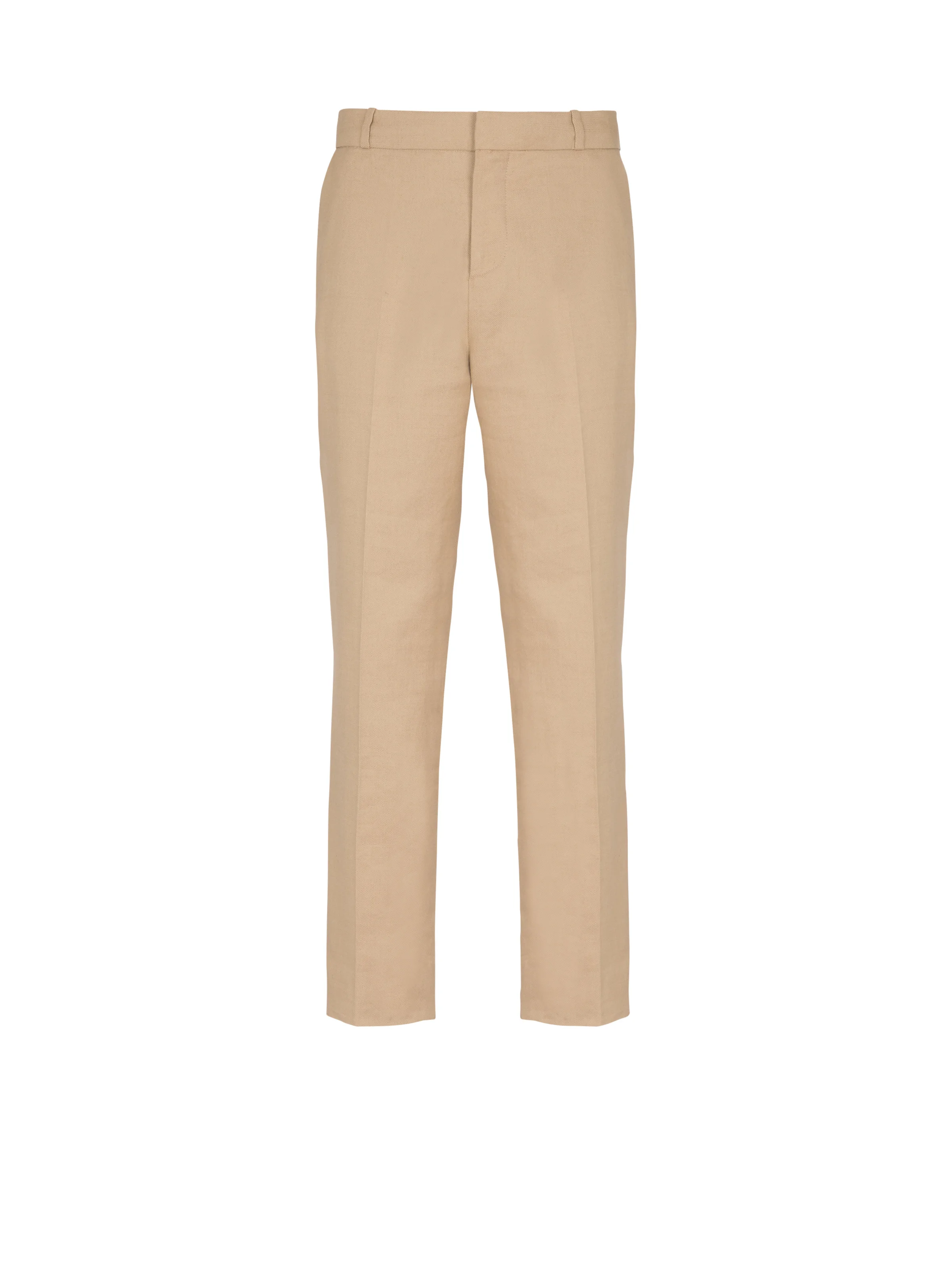 Straight-leg tailored canvas trousers - 1
