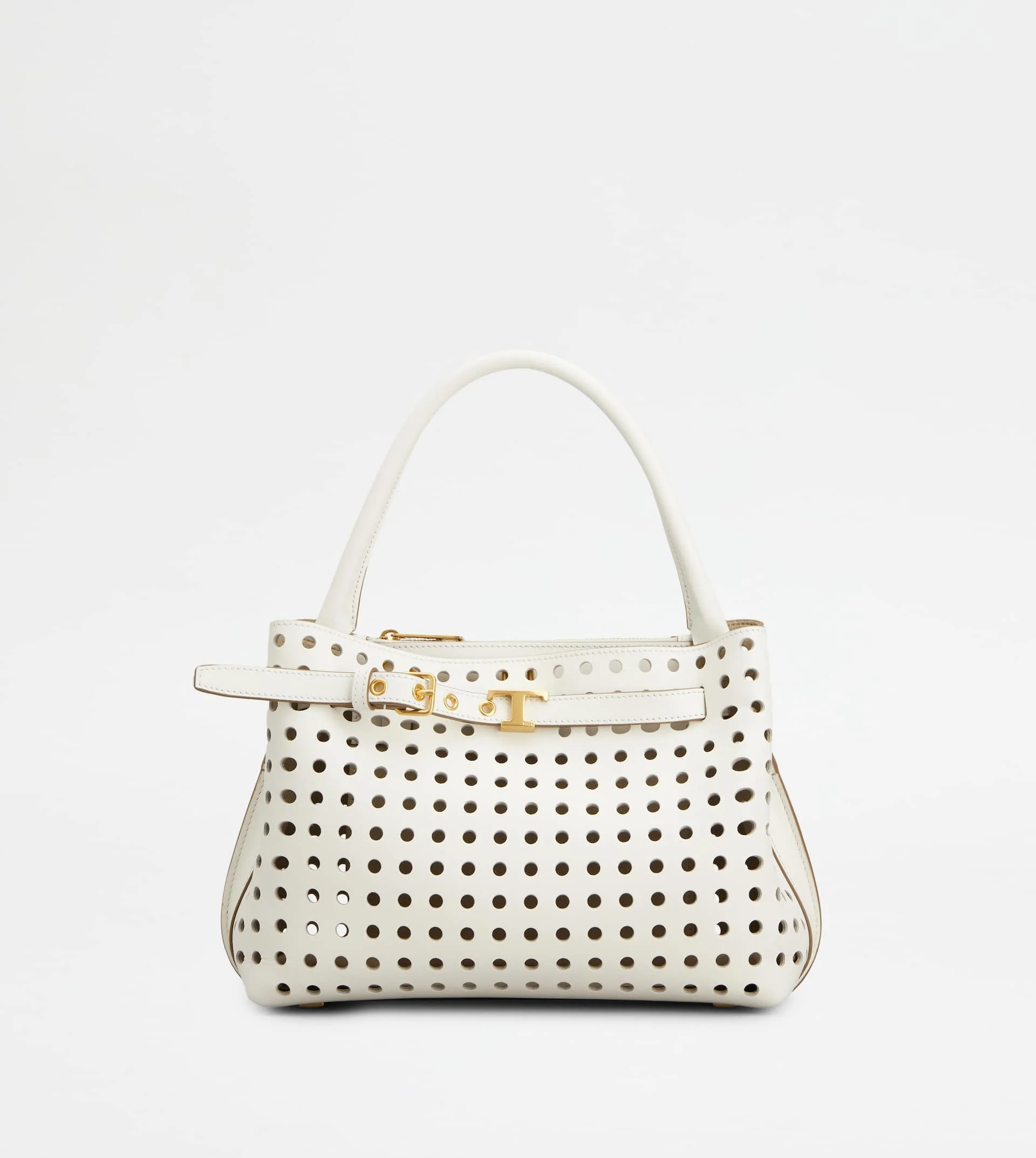HAND BAG IN LEATHER MINI - WHITE - 1