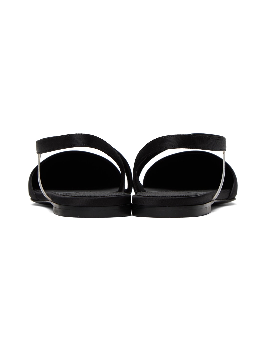 Black Iconic D'Orsay Slippers - 2