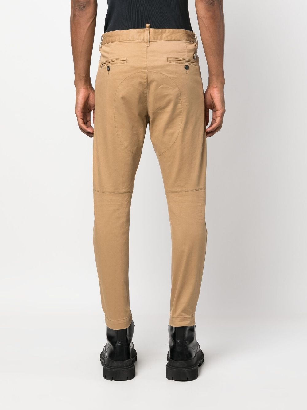 mid-rise tapered trousers - 4