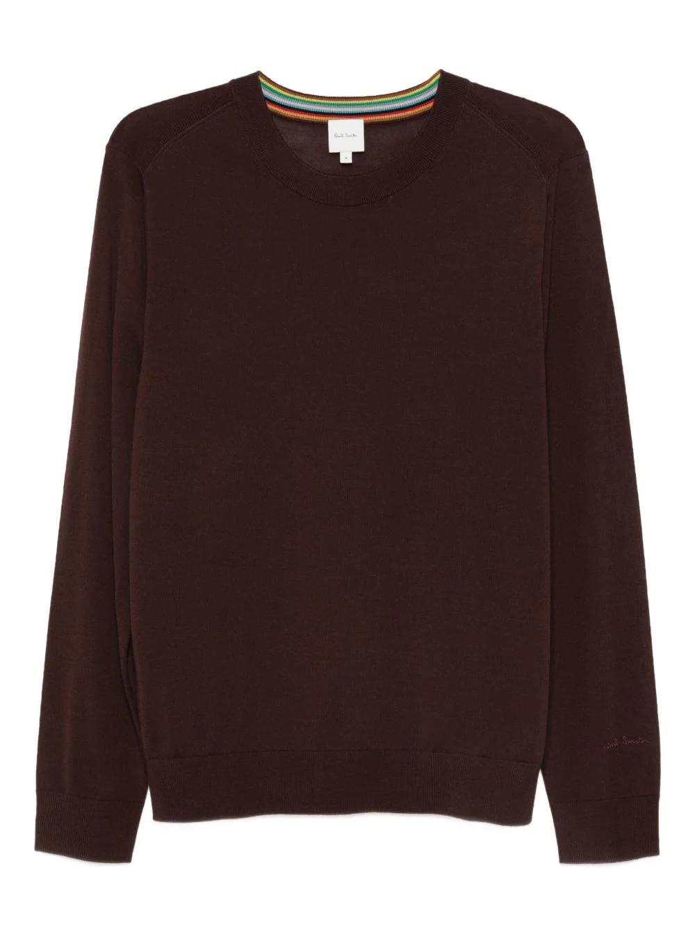 round-neck wool sweater - 1