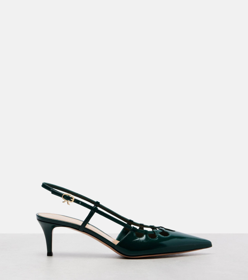 55 patent leather slingback pumps 4