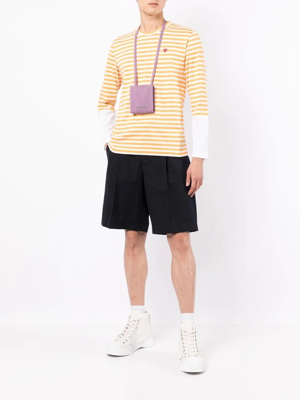 long-sleeve striped T-shirt - 2