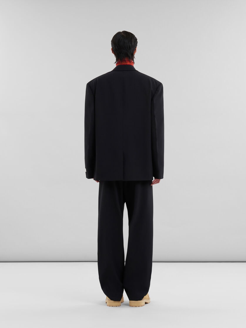 BLACK LIGHT WOOL BLAZER WITH MARNI TAG - 3