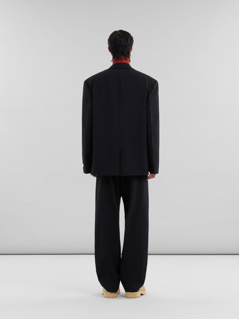 BLACK LIGHT WOOL BLAZER WITH MARNI TAG 3