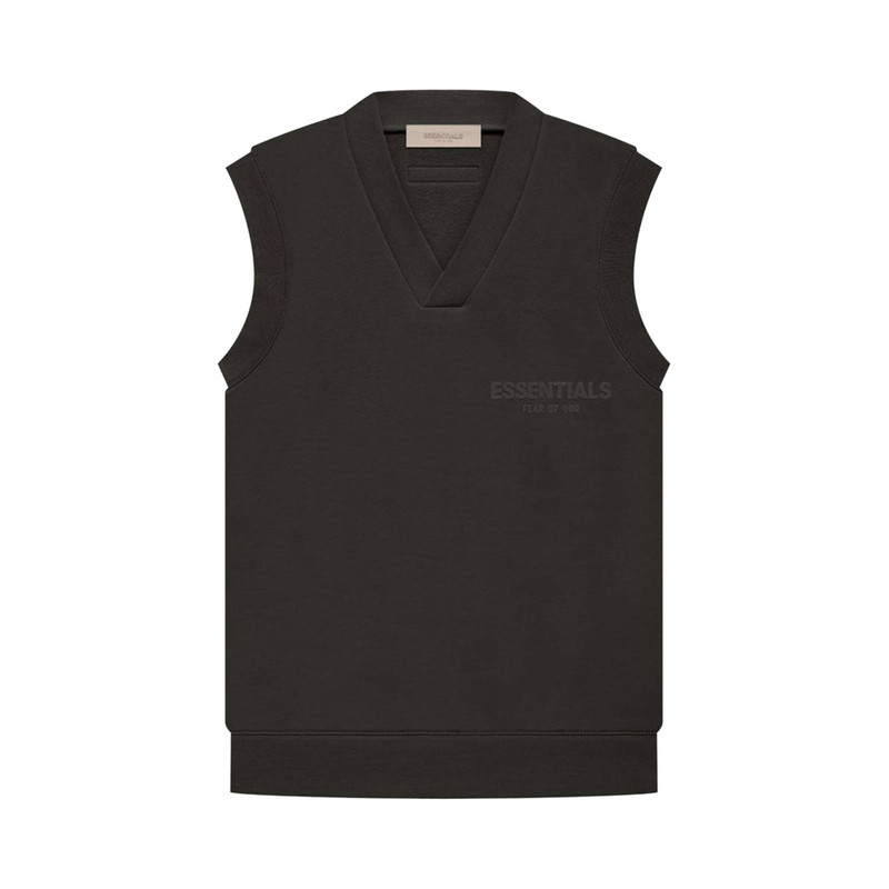 Fear of God Essentials V Neck Vest 'Off Black' - 1