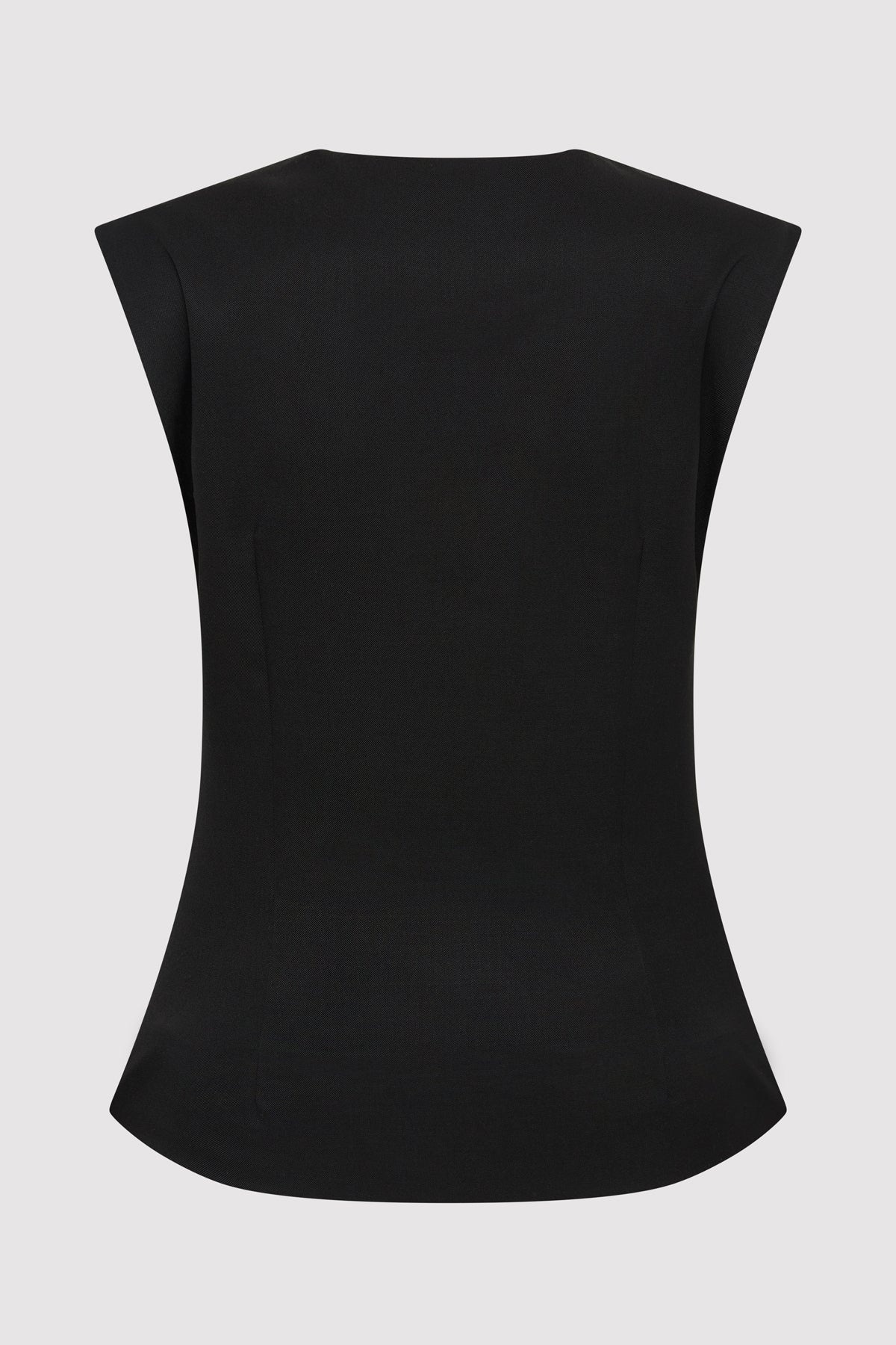Wool Vest - Black - 6