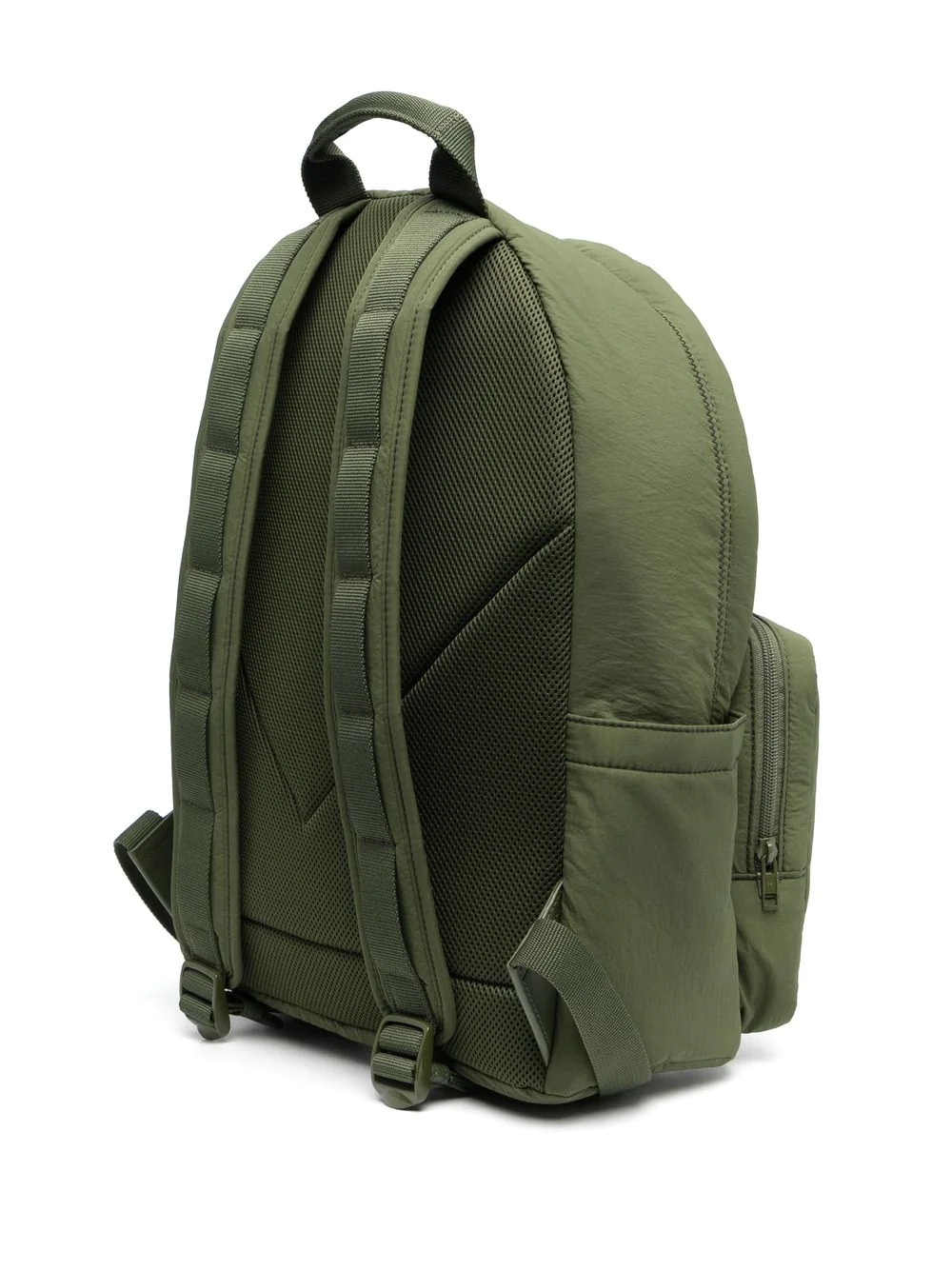 logo-patch padded backpack - 3