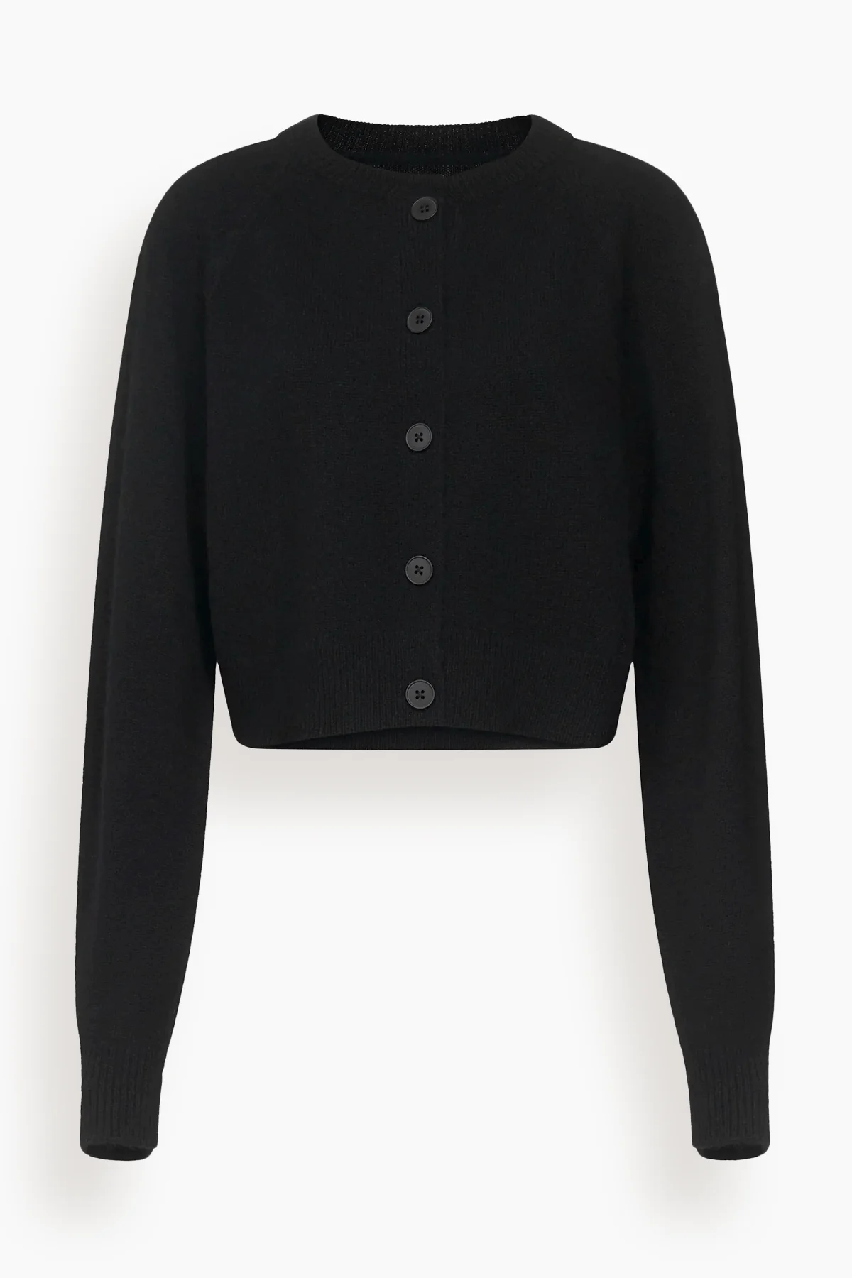 Heike Cropped Cardigan in Black - 1