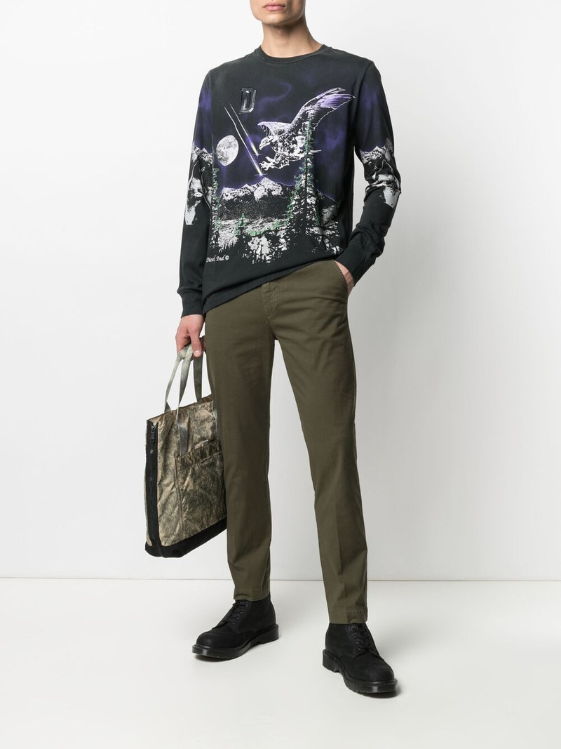 Diesel P-Phillipe-KA gabardine straight chinos outlook