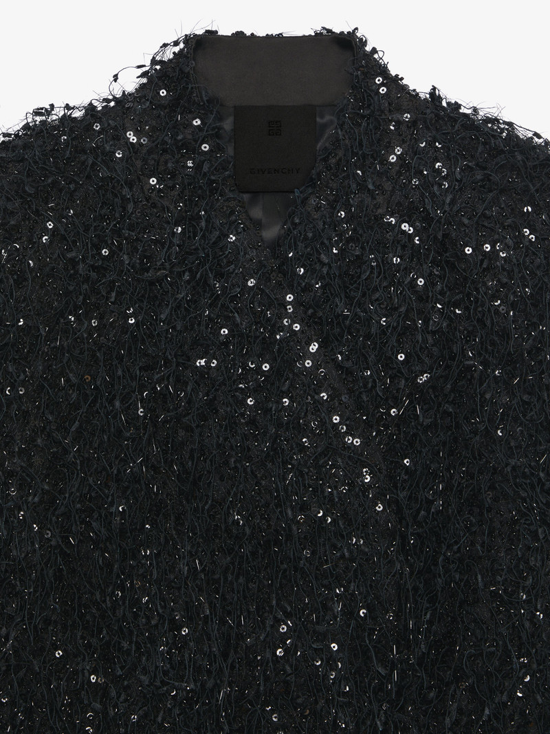 JACKET WITH EMBROIDERED FRINGES AND RHINESTONES 5