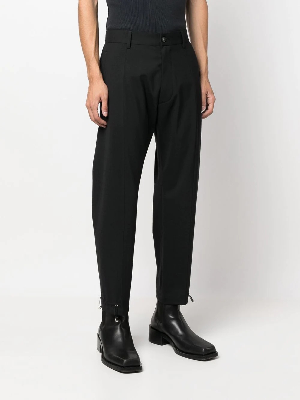 toggle-ankle tapered trousers - 3