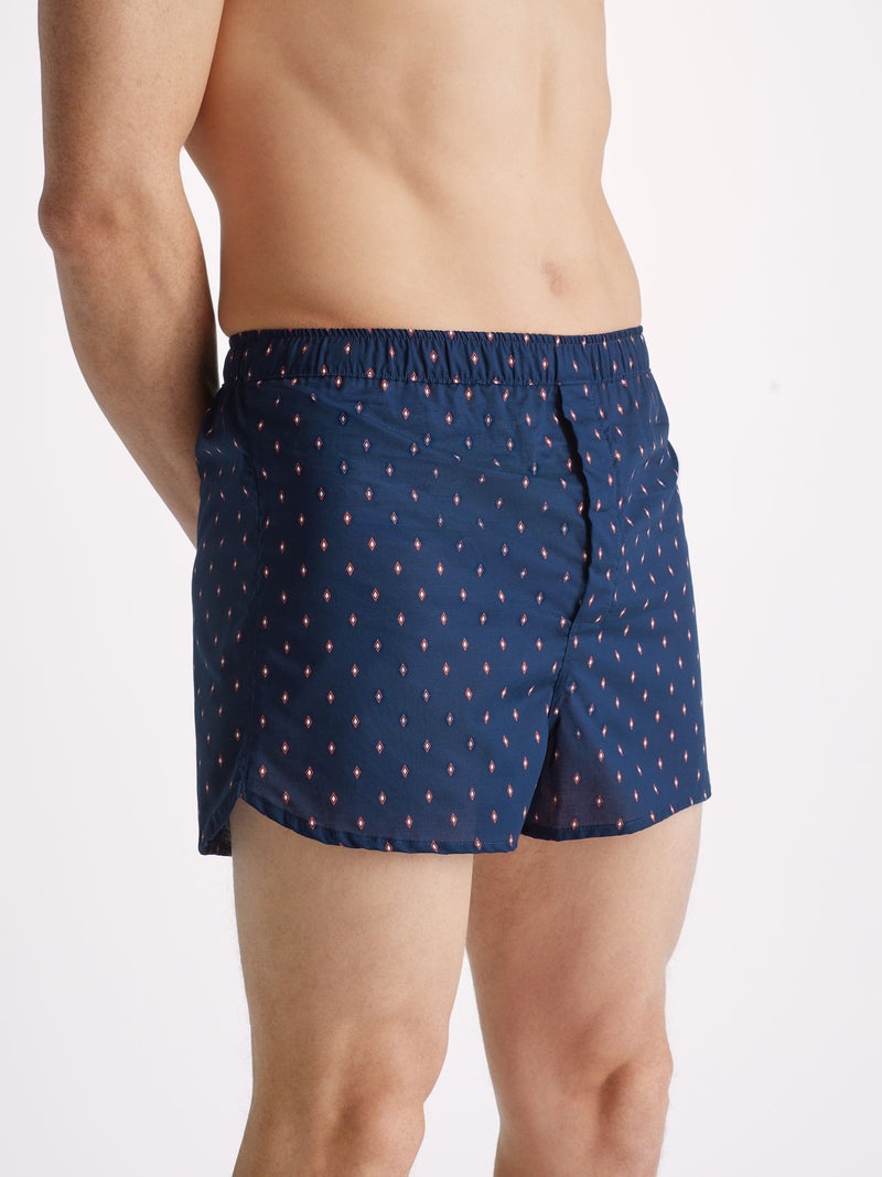 Men's Modern Fit Boxers Nelson 96 Cotton Batiste Navy - 2