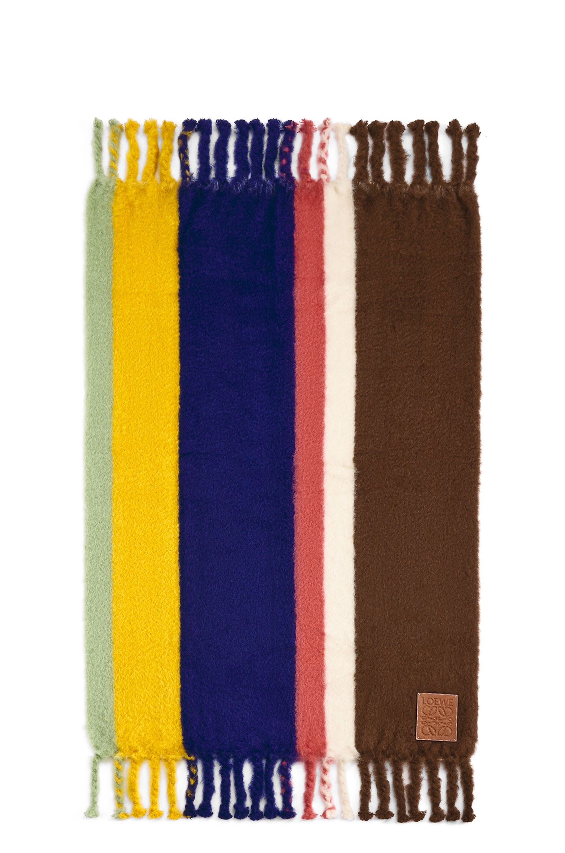 Stripe blanket in mohair and wool - 2