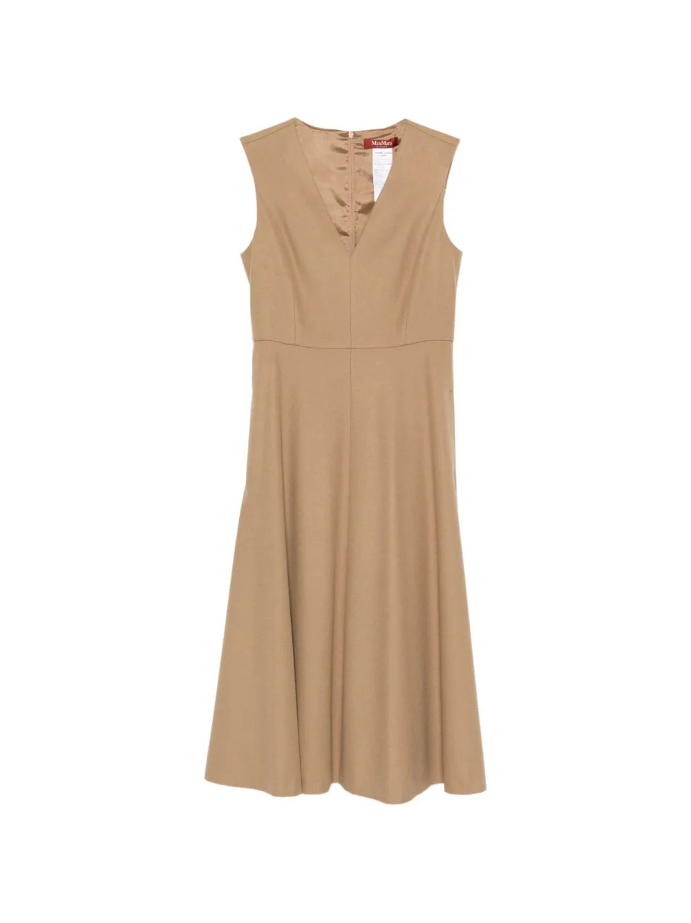 V-neck sleeveless midi dress - 1